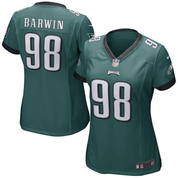 Women's Philadelphia Eagles Connor Barwin Nike Midnight Green Game Jersey