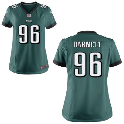 Women's Philadelphia Eagles Derek Barnett Nike Green 2017 Draft Pick Game Jersey