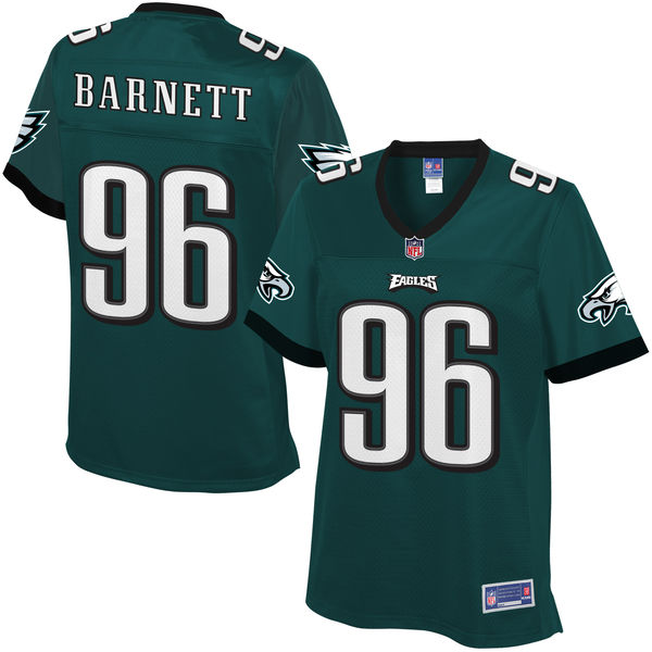 Women's Philadelphia Eagles Derek Barnett NFL Pro Line Midnight Green Player Jersey