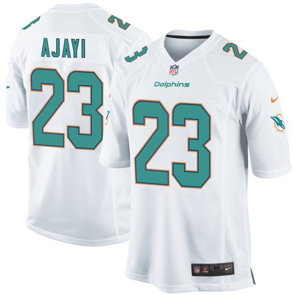 Men's Miami Dolphins Jay Ajayi Nike White Game Jersey