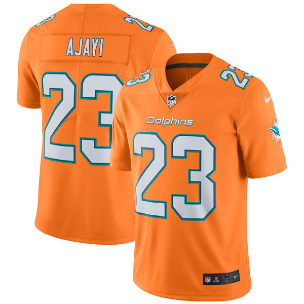 Men's Miami Dolphins Jay Ajayi Nike Orange Vapor Untouchable Color Rush Limited Player Jersey