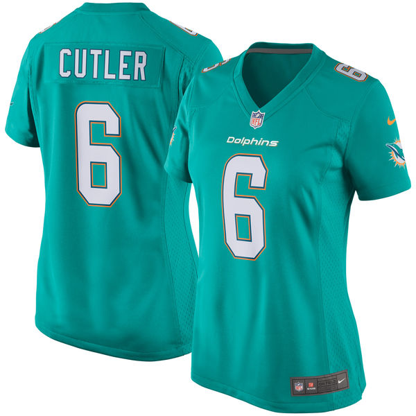 Women's Miami Dolphins Jay Cutler Nike Aqua Game Jersey