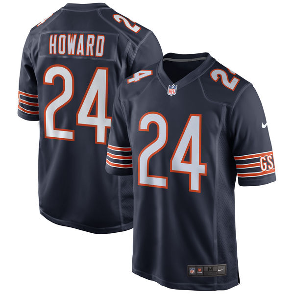 Men's Chicago Bears Jordan Howard Nike Navy Game Jersey