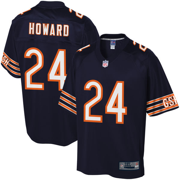 Men's Chicago Bears Jordan Howard NFL Pro Line Navy Big & Tall Player Jersey