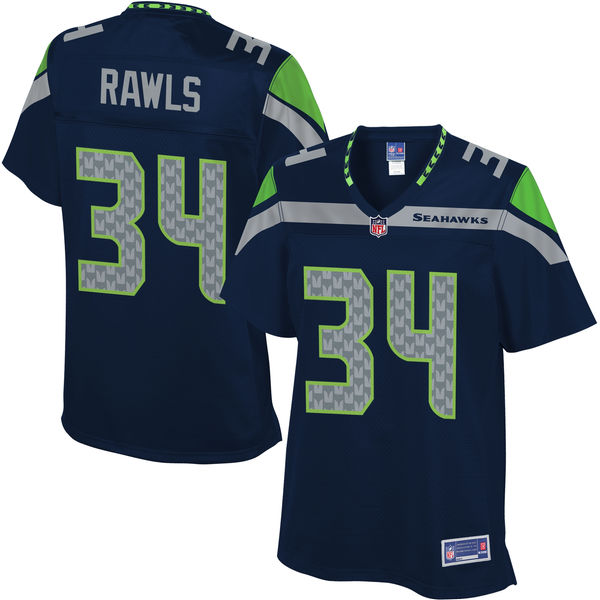 Women's Seattle Seahawks Thomas Rawls NFL Pro Line Team Color Jersey