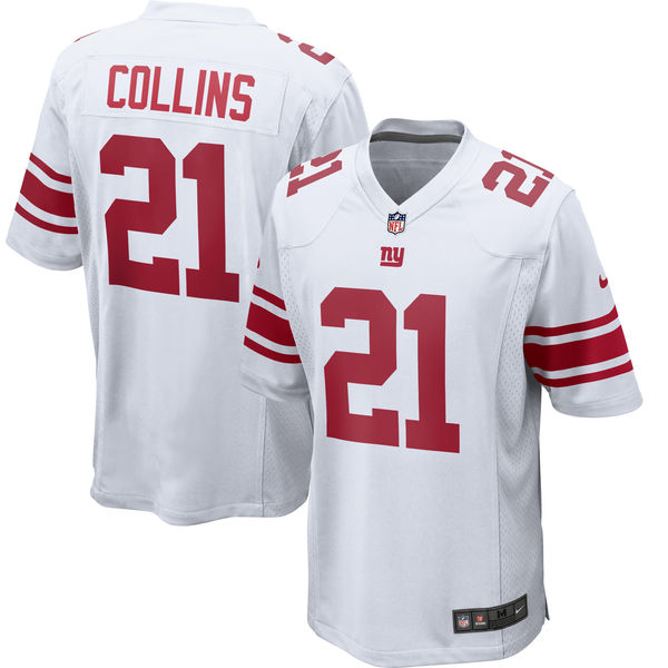 Men's New York Giants Landon Collins Nike White Game Jersey