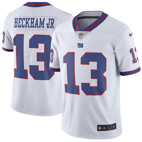 Youth New York Giants Odell Beckham Jr Nike White Vapor Untouchable Color Rush Limited Player Jersey