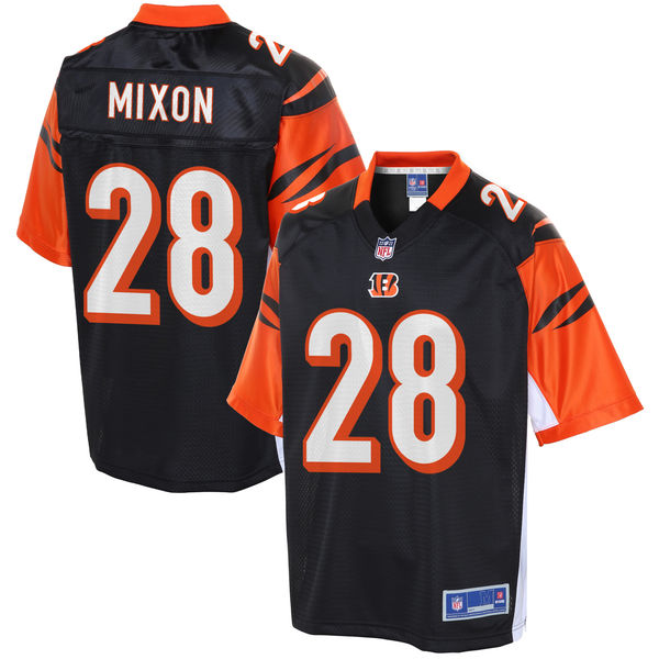 Men's Cincinnati Bengals Joe Mixon NFL Pro Line Black Player Jersey