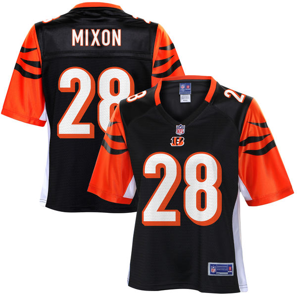 Women's Cincinnati Bengals Joe Mixon NFL Pro Line Black Player Jersey