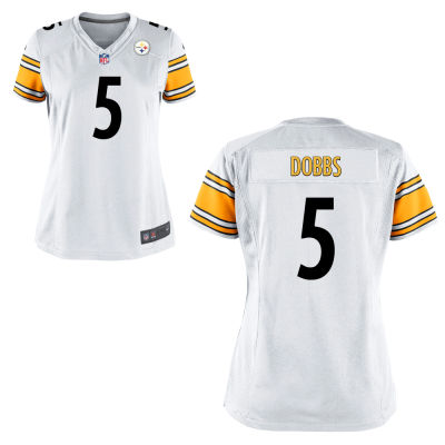 Nike Women's Pittsburgh Steelers Joshua Dobbs Game White Jersey