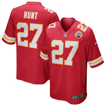 Men's Kansas City Chiefs Kareem Hunt Nike Red Game Jersey