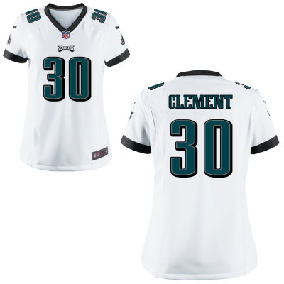 Women's Philadelphia Eagles Nike White Corey Clement Game Jersey