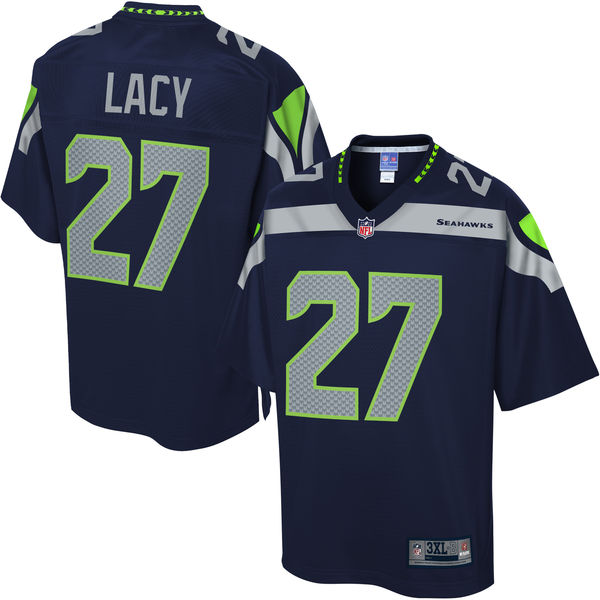 Men's Seattle Seahawks Eddie Lacy NFL Pro Line College Navy Big & Tall Player Jersey