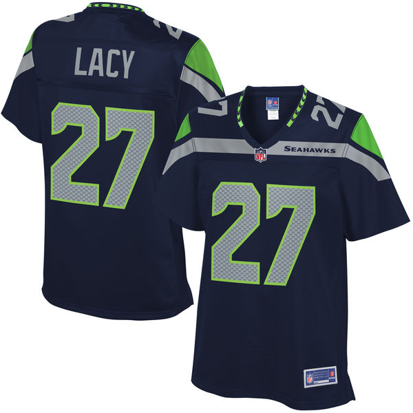 Women's Seattle Seahawks Eddie Lacy NFL Pro Line College Navy Player Jersey