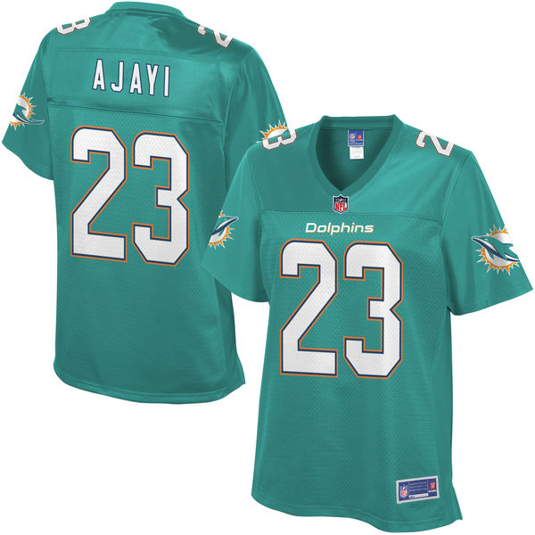 Women's Miami Dolphins Jay Ajayi NFL Pro Line Aqua Team Color Jersey