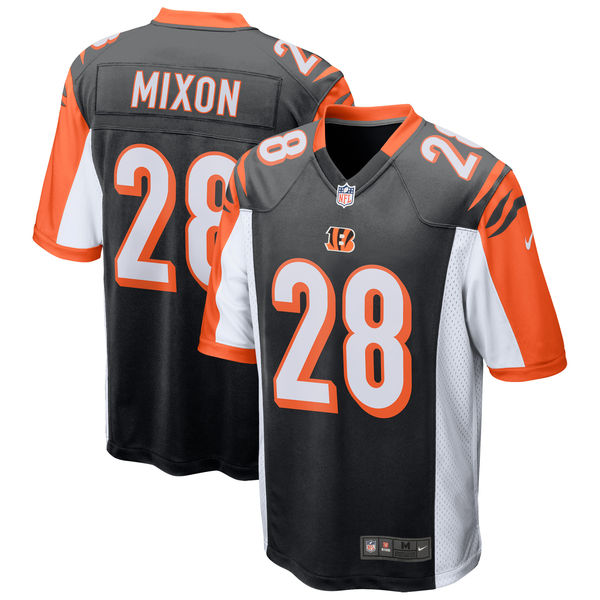 Men's Cincinnati Bengals Joe Mixon Nike Black Game Jersey