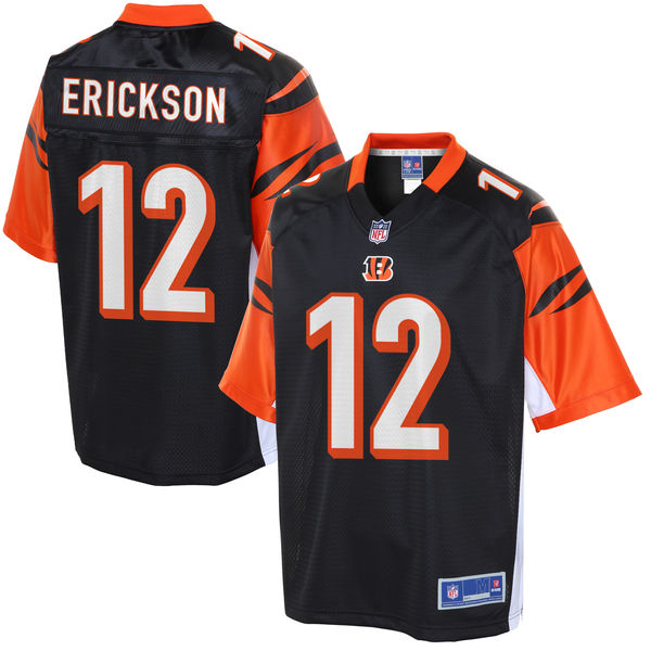 Men's Cincinnati Bengals Alex Erickson NFL Pro Line Black Player Jersey