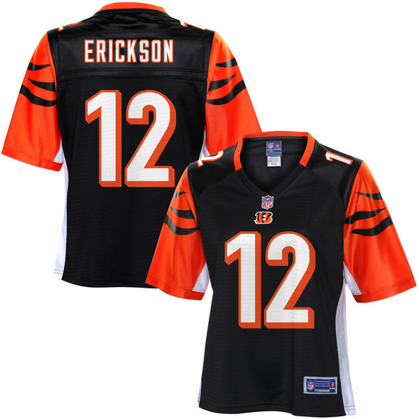 Women's Cincinnati Bengals Alex Erickson NFL Pro Line Black Player Jersey