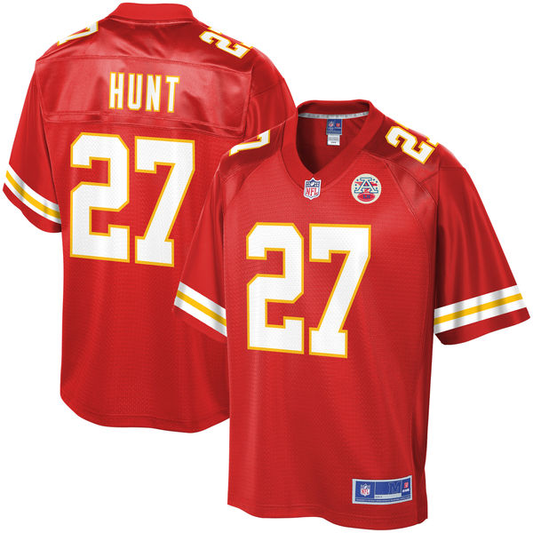 Men's Kansas City Chiefs Kareem Hunt NFL Pro Line Red Player Jersey