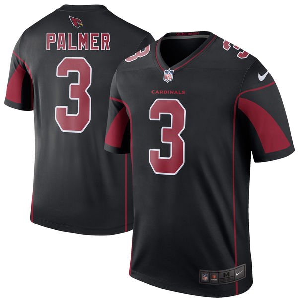 Men's Arizona Cardinals Carson Palmer Nike Black Color Rush Legend Jersey