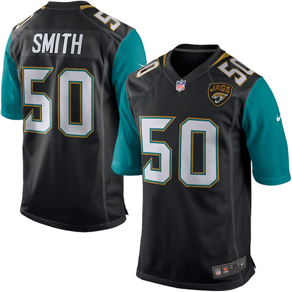 Youth Jacksonville Jaguars Telvin Smith Nike Black/Teal Game Jersey