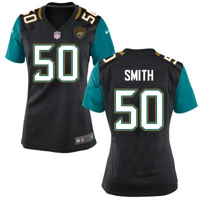 Women Jacksonville Jaguars Telvin Smith Nike Black/Teal Game Jersey