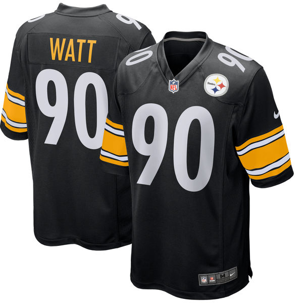 Men's Pittsburgh Steelers T.J. Watt Nike Black 2017 Draft Pick Game Jersey