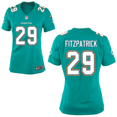 Women's Miami Dolphins Minkah Fitzpatrick Nike Aqua 2018 NFL Draft First Round Pick Game Jersey