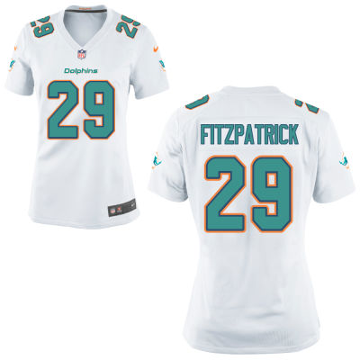 Women's Miami Dolphins Minkah Fitzpatrick Nike White 2018 NFL Draft Pick Game Jersey