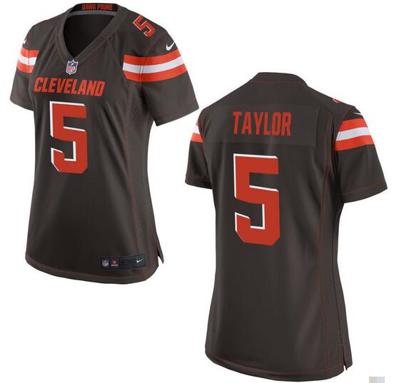 Women's Cleveland Browns Tyrod Taylor Nike Brown Game Jersey