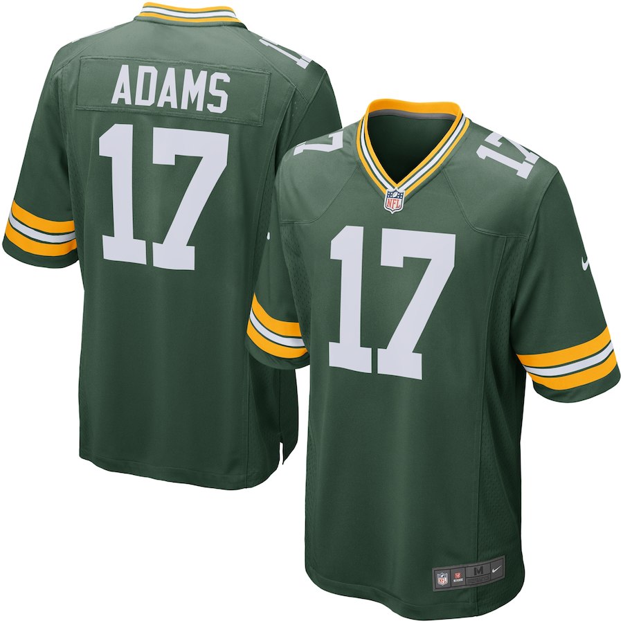 Youth Green Bay Packers Davante Adams Nike Green Team Game Jersey