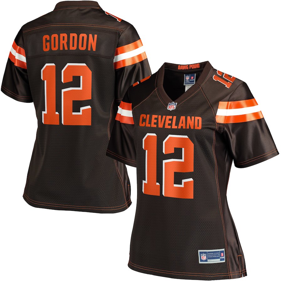 Women's Cleveland Browns Josh Gordon NFL Pro Line Brown Player Jersey