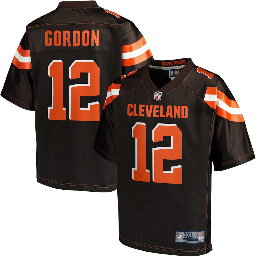 Men's Cleveland Browns Josh Gordon NFL Pro Line Brown Big & Tall Player Jersey