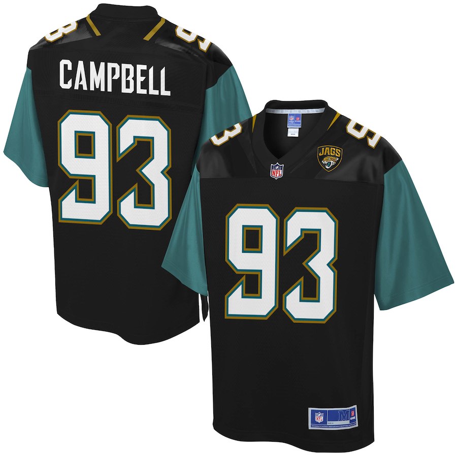 Men's Jacksonville Jaguars Calais Campbell NFL Pro Line Black Player Jersey