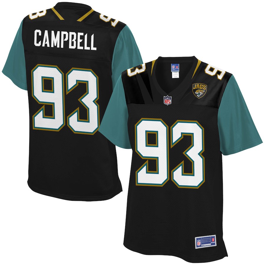 Women's Jacksonville Jaguars Calais Campbell NFL Pro Line Black Player Jersey