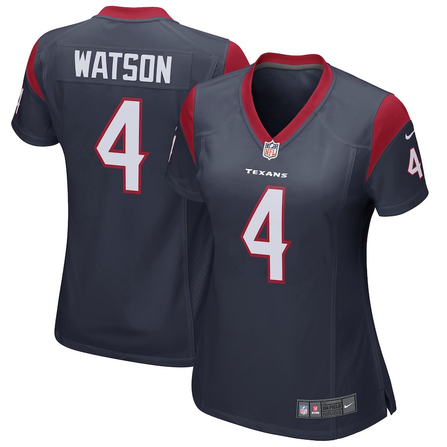 Women's Houston Texans Deshaun Watson Nike Navy Game Jersey