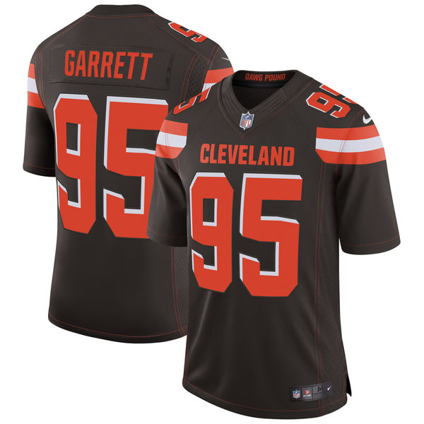 Men's Cleveland Browns Myles Garrett Nike Brown Speed Machine Limited Jersey