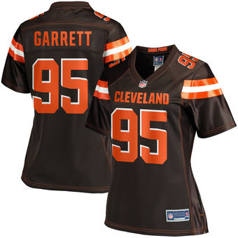 Women's Cleveland Browns Myles Garrett NFL Pro Line Brown Player Jersey