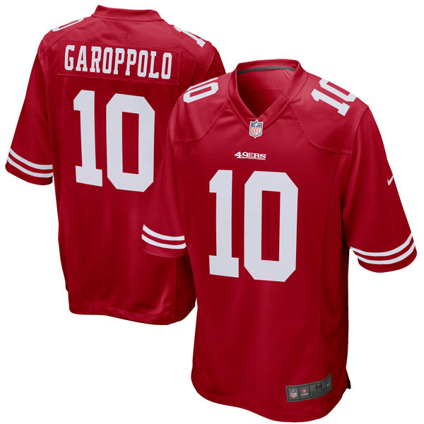 Men's San Francisco 49ers Jimmy Garoppolo Nike Scarlet Game Jersey