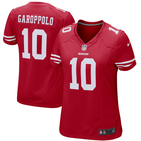 Women's San Francisco 49ers Jimmy Garoppolo Nike Scarlet Game Jersey-