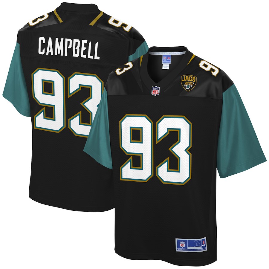 Youth Jacksonville Jaguars Calais Campbell NFL Pro Line Black Team Color Player Jersey