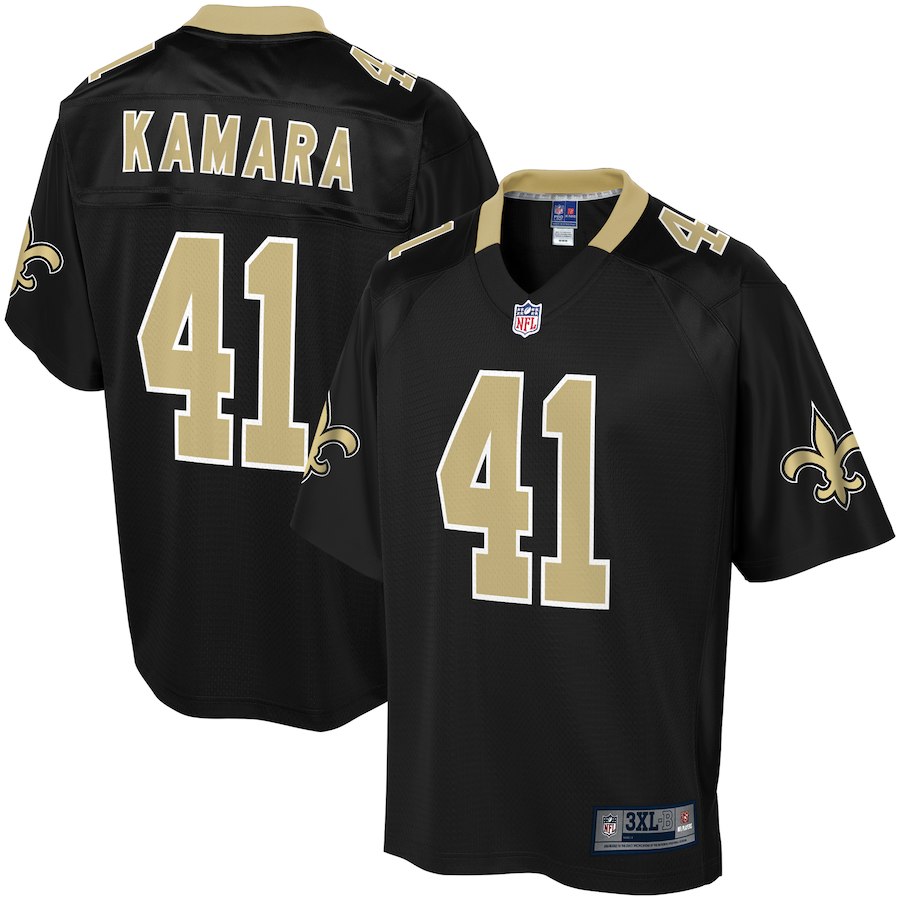 Men's New Orleans Saints Alvin Kamara NFL Pro Line Black Big & Tall Player Jersey