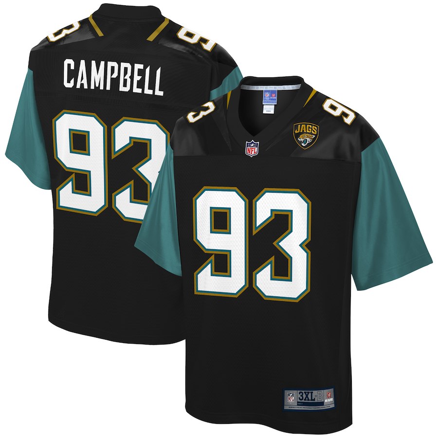 Men's Jacksonville Jaguars Calais Campbell NFL Pro Line Black Big & Tall Player Jersey