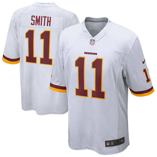 Men's Washington Redskins Alex Smith Nike White Game Jersey