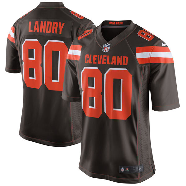 Men's Cleveland Browns Jarvis Landry Nike Brown Game Jersey