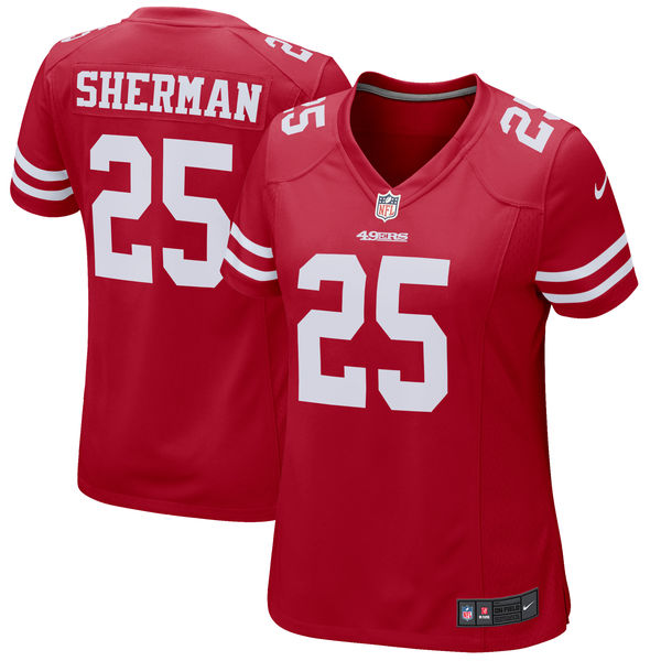 Women's San Francisco 49ers Richard Sherman Nike Scarlet Game Jersey