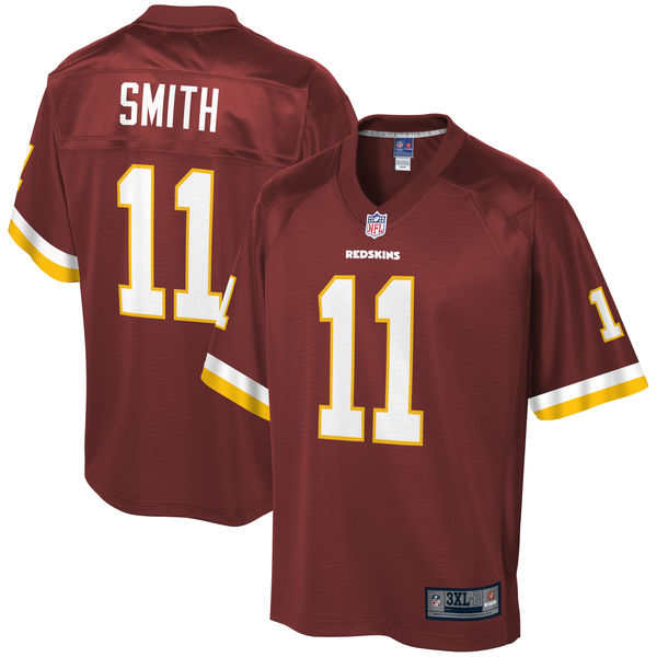 Men's Washington Redskins Alex Smith NFL Pro Line Burgundy Team Color Big & Tall Jersey