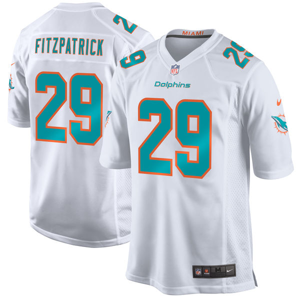 Youth's Miami Dolphins Minkah Fitzpatrick Nike White 2018 NFL Draft Pick Game Jersey