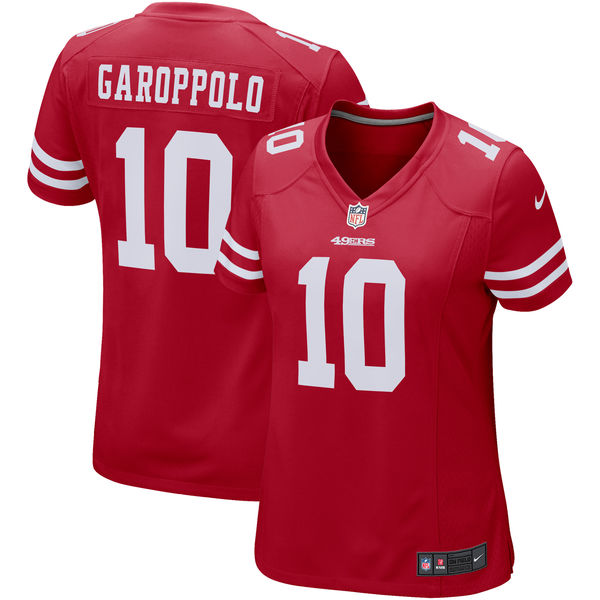 Women's San Francisco 49ers Jimmy Garoppolo Nike Scarlet Game Jersey