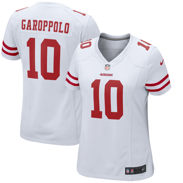 Women's San Francisco 49ers Jimmy Garoppolo Nike White Team Color Game Jersey